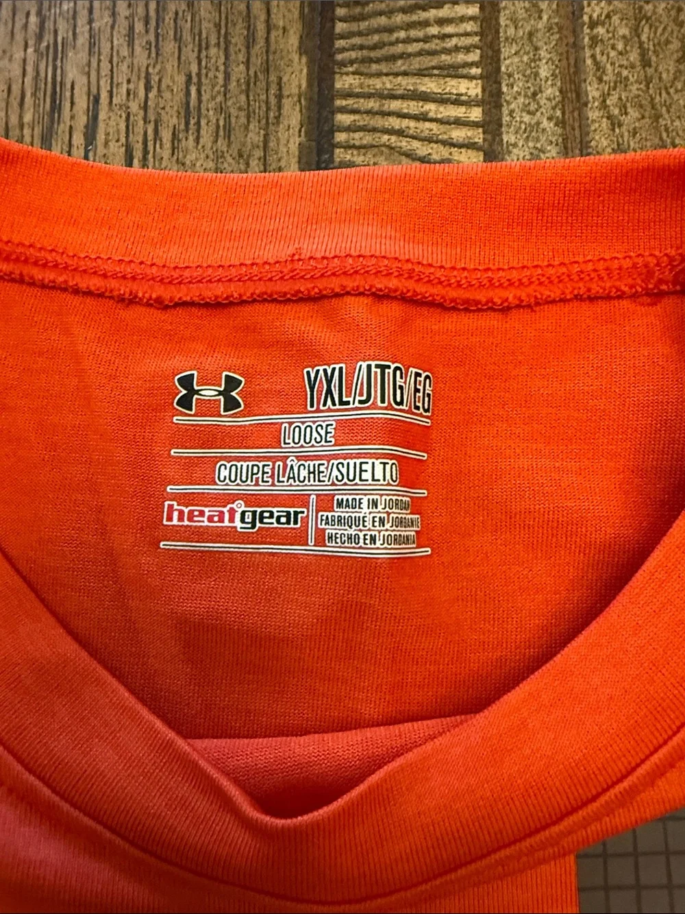 Under Armour Bright Orange Short-Sleeve Logo Tee